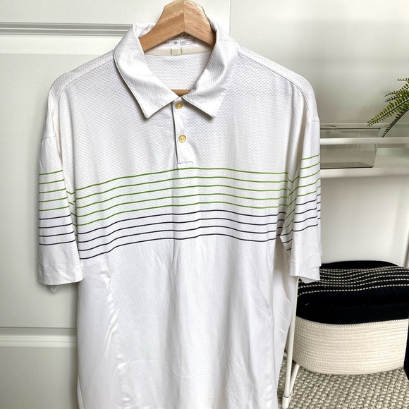 Men’s Nike Golf Polo, Medium, Dri-Fit, White/Fluro/Silver colourway - Picture 2 of 6